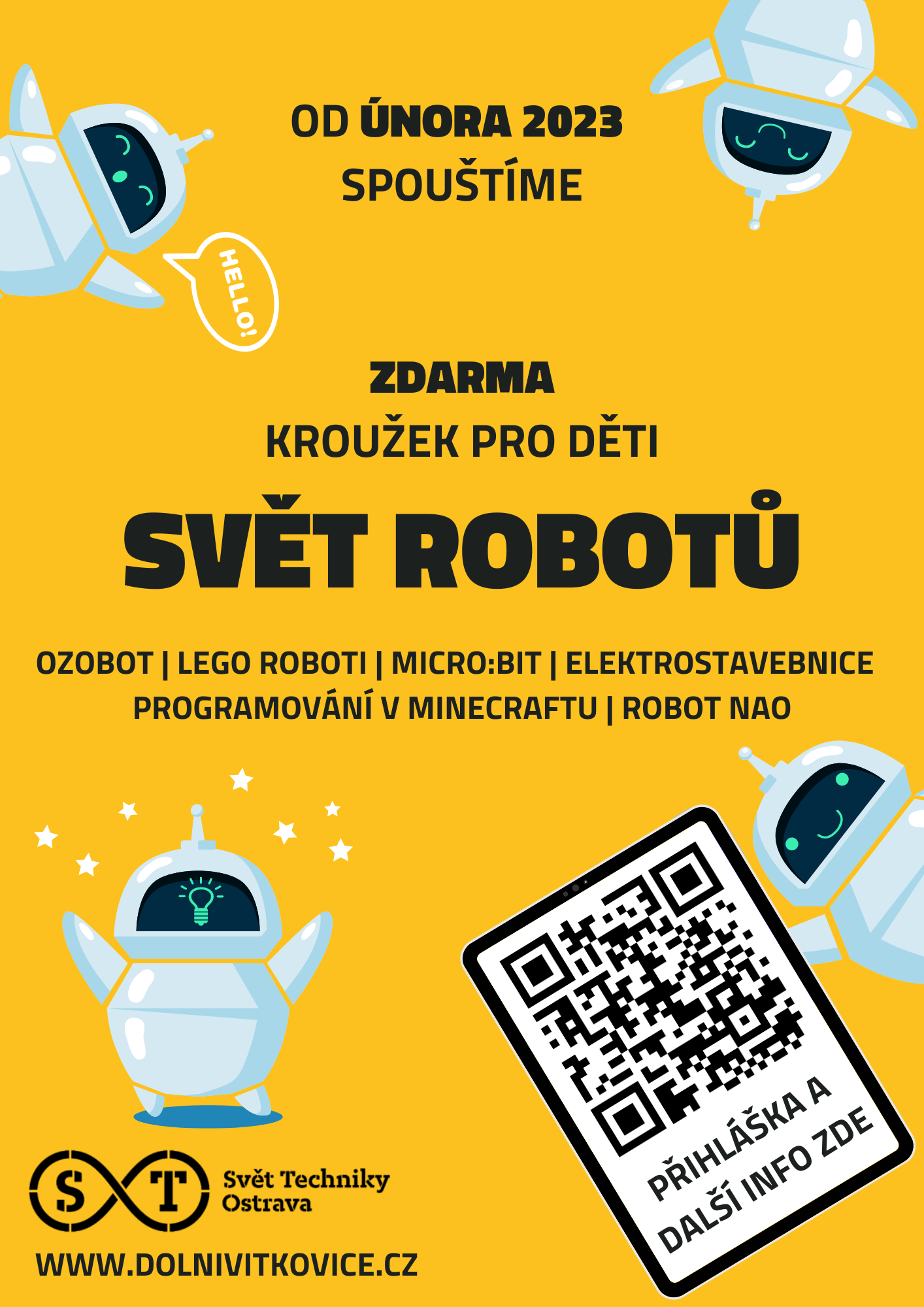 SVĚT TECHNIKY – NABÍDKA KROUŽKU