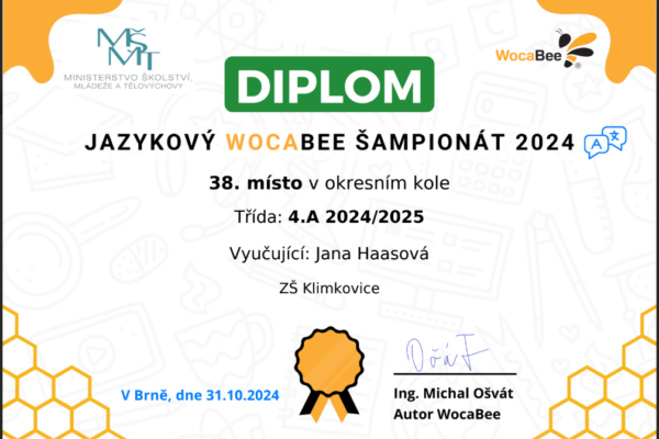 leták soutěž wocabee