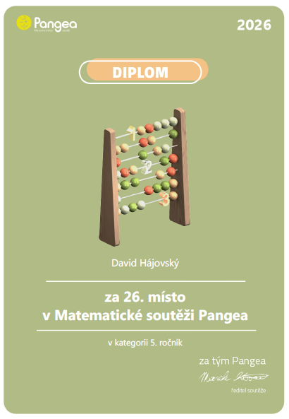 Diplom soutěž Pangea